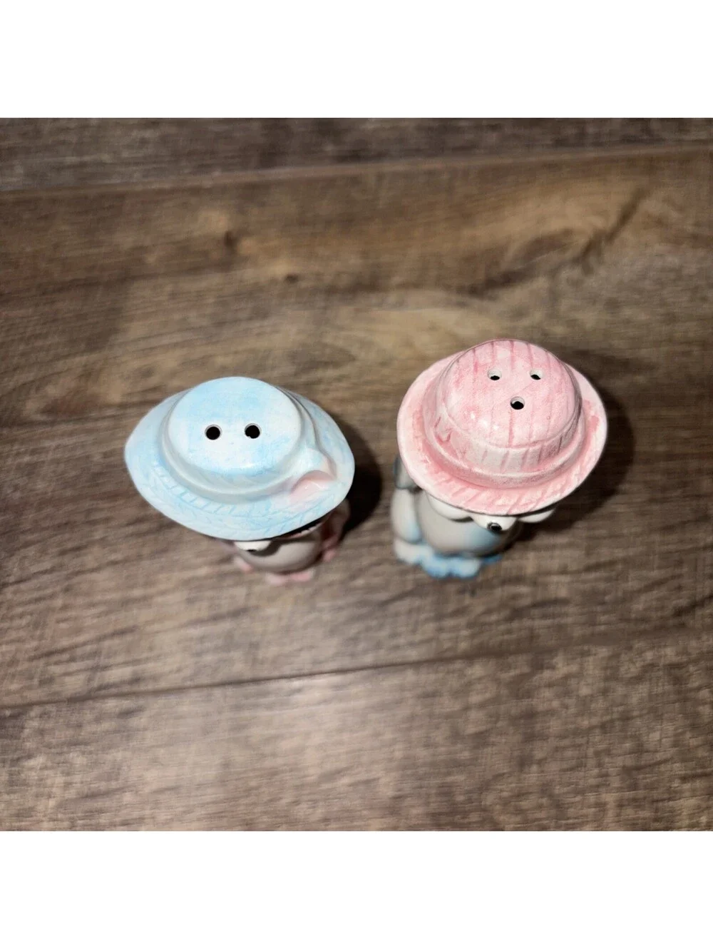 Vintage Anthropomorphic Salt and Pepper Shakers Long Necked Cat And Dog